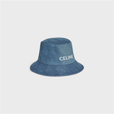 celine bucket hat denim|embellished bucket hat.